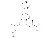 1-{[7-acetyl-2-(3-pyridinyl)-5,6,7,8-tetrahydropyrido[3,4-d]pyrimidin-4-yl]amino}-3-methoxy-2-propanol