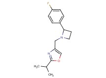 4-{[2-(4-fluorophenyl)azetidin-1-yl]methyl}-2-isopropyl-1,3-oxazole