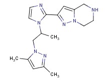 2-{1-[2-(3,5-dimethyl-1H-pyrazol-1-yl)-1-methylethyl]-1H-imidazol-2-yl}-4,5,6,7-tetrahydropyrazolo[1,5-a]pyrazine dihydrochloride