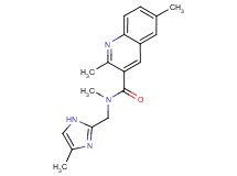 N,2,6-trimethyl-N-[(4-methyl-1H-imidazol-2-yl)methyl]quinoline-3-carboxamide