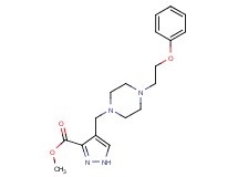 methyl 4-{[4-(2-phenoxyethyl)-1-piperazinyl]methyl}-1H-pyrazole-3-carboxylate