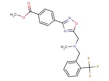methyl 4-[5-({methyl[2-(trifluoromethyl)benzyl]amino}methyl)-1,2,4-oxadiazol-3-yl]benzoate