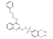 3,4-dimethoxy-N-({4-[(3-phenylpropyl)amino]-2-quinazolinyl}methyl)benzenesulfonamide