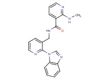 N-{[2-(1H-benzimidazol-1-yl)pyridin-3-yl]methyl}-2-(methylamino)nicotinamide