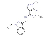 N-[(1-ethyl-1H-indazol-3-yl)methyl]-1,6-dimethyl-1H-pyrazolo[3,4-d]pyrimidin-4-amine