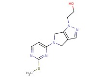 2-[5-[2-(methylthio)pyrimidin-4-yl]-5,6-dihydropyrrolo[3,4-c]pyrazol-1(4H)-yl]ethanol