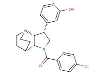 3-[(3R*,3aR*,7aR*)-1-(4-chlorobenzoyl)octahydro-4,7-ethanopyrrolo[3,2-b]pyridin-3-yl]phenol