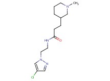 N-[2-(4-chloro-1H-pyrazol-1-yl)ethyl]-3-(1-methyl-3-piperidinyl)propanamide