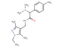 2-(dimethylamino)-N-[(1-ethyl-3,5-dimethyl-1H-pyrazol-4-yl)methyl]-2-(4-methylphenyl)acetamide