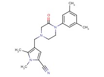 4-{[4-(3,5-dimethylphenyl)-3-oxo-1-piperazinyl]methyl}-1,5-dimethyl-1H-pyrrole-2-carbonitrile