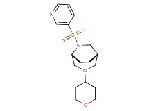 (1S*,5R*)-6-(3-pyridinylsulfonyl)-3-(tetrahydro-2H-pyran-4-yl)-3,6-diazabicyclo[3.2.2]nonane