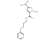 3-isopropyl-1-methyl-N-[3-(3-pyridinyloxy)propyl]-1H-pyrazole-5-carboxamide