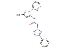 N-[3-methyl-1-(2-pyridinyl)-1H-pyrazol-5-yl]-2-(5-phenyl-2H-tetrazol-2-yl)acetamide