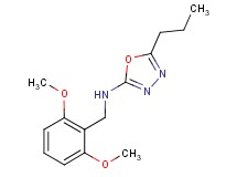N-(2,6-dimethoxybenzyl)-5-propyl-1,3,4-oxadiazol-2-amine