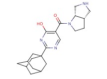 2-(1-adamantyl)-5-[rel-(3aS,6aS)-hexahydropyrrolo[3,4-b]pyrrol-1(2H)-ylcarbonyl]-4-pyrimidinol dihydrochloride