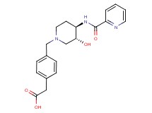 [4-({(3R*,4R*)-3-hydroxy-4-[(pyridin-2-ylcarbonyl)amino]piperidin-1-yl}methyl)phenyl]acetic acid