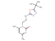 1-{2-[(5-tert-butyl-1,3,4-oxadiazol-2-yl)amino]ethyl}-4,6-dimethylpyrimidin-2(1H)-one