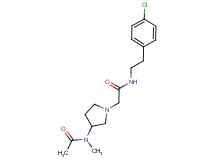 2-{3-[acetyl(methyl)amino]pyrrolidin-1-yl}-N-[2-(4-chlorophenyl)ethyl]acetamide