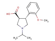 (3S*,4R*)-1-isopropyl-4-(2-methoxyphenyl)-3-pyrrolidinecarboxylic acid