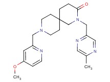 9-[(4-methoxypyridin-2-yl)methyl]-2-[(5-methylpyrazin-2-yl)methyl]-2,9-diazaspiro[5.5]undecan-3-one