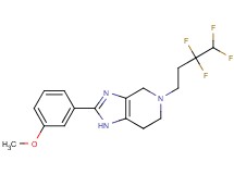 2-(3-methoxyphenyl)-5-(3,3,4,4-tetrafluorobutyl)-4,5,6,7-tetrahydro-1H-imidazo[4,5-c]pyridine