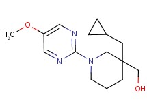 [3-(cyclopropylmethyl)-1-(5-methoxy-2-pyrimidinyl)-3-piperidinyl]methanol