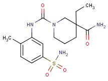 N~1~-[5-(aminosulfonyl)-2-methylphenyl]-3-ethylpiperidine-1,3-dicarboxamide