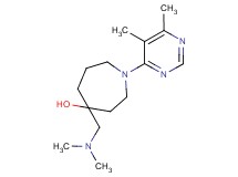 4-[(dimethylamino)methyl]-1-(5,6-dimethylpyrimidin-4-yl)azepan-4-ol