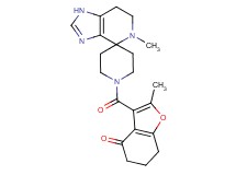 2-methyl-3-[(5-methyl-1,5,6,7-tetrahydro-1'H-spiro[imidazo[4,5-c]pyridine-4,4'-piperidin]-1'-yl)carbonyl]-6,7-dihydro-1-benzofuran-4(5H)-one