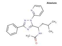 N-[(1S)-3-methyl-1-(3-phenyl-1-pyridin-2-yl-1H-1,2,4-triazol-5-yl)butyl]acetamide