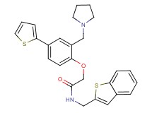 N-(1-benzothien-2-ylmethyl)-2-[2-(1-pyrrolidinylmethyl)-4-(2-thienyl)phenoxy]acetamide