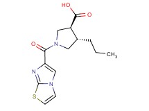 (3S*,4S*)-1-(imidazo[2,1-b][1,3]thiazol-6-ylcarbonyl)-4-propylpyrrolidine-3-carboxylic acid