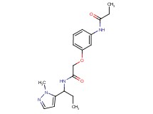N-[3-(2-{[1-(1-methyl-1H-pyrazol-5-yl)propyl]amino}-2-oxoethoxy)phenyl]propanamide