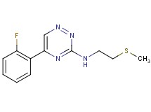 5-(2-fluorophenyl)-N-[2-(methylthio)ethyl]-1,2,4-triazin-3-amine