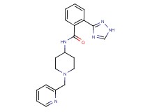 N-[1-(pyridin-2-ylmethyl)piperidin-4-yl]-2-(1H-1,2,4-triazol-3-yl)benzamide