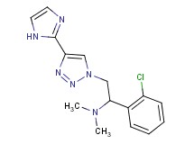 1-(2-chlorophenyl)-2-[4-(1H-imidazol-2-yl)-1H-1,2,3-triazol-1-yl]-N,N-dimethylethanamine