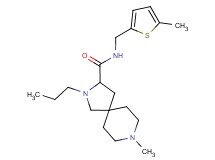 8-methyl-N-[(5-methyl-2-thienyl)methyl]-2-propyl-2,8-diazaspiro[4.5]decane-3-carboxamide