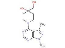 1-(1,3-dimethyl-1H-pyrazolo[3,4-d]pyrimidin-4-yl)-4-(hydroxymethyl)piperidin-4-ol