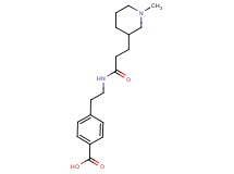 4-(2-{[3-(1-methyl-3-piperidinyl)propanoyl]amino}ethyl)benzoic acid