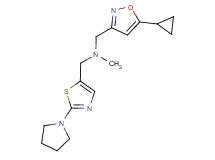 1-(5-cyclopropylisoxazol-3-yl)-N-methyl-N-[(2-pyrrolidin-1-yl-1,3-thiazol-5-yl)methyl]methanamine