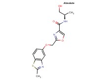 N-[(1R)-2-hydroxy-1-methylethyl]-2-{[(2-methyl-1,3-benzothiazol-5-yl)oxy]methyl}-1,3-oxazole-4-carboxamide