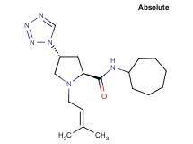 (4R)-N-cycloheptyl-1-(3-methyl-2-buten-1-yl)-4-(1H-tetrazol-1-yl)-L-prolinamide