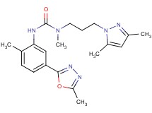 N-[3-(3,5-dimethyl-1H-pyrazol-1-yl)propyl]-N-methyl-N'-[2-methyl-5-(5-methyl-1,3,4-oxadiazol-2-yl)phenyl]urea