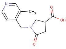 1-[(3-methylpyridin-4-yl)methyl]-5-oxopyrrolidine-3-carboxylic acid