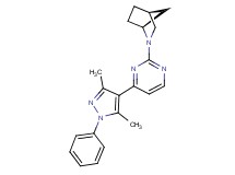 (1S*,4S*)-2-[4-(3,5-dimethyl-1-phenyl-1H-pyrazol-4-yl)-2-pyrimidinyl]-2-azabicyclo[2.2.1]heptane