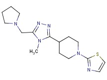 4-[4-methyl-5-(pyrrolidin-1-ylmethyl)-4H-1,2,4-triazol-3-yl]-1-(1,3-thiazol-2-yl)piperidine