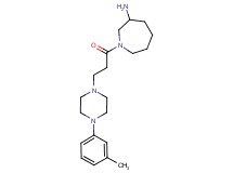 1-{3-[4-(3-methylphenyl)piperazin-1-yl]propanoyl}azepan-3-amine