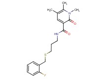 N-{3-[(2-fluorobenzyl)thio]propyl}-1,5,6-trimethyl-2-oxo-1,2-dihydropyridine-3-carboxamide