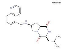 (3S,7S,8aS)-3-isobutyl-7-[(5-quinolinylmethyl)amino]hexahydropyrrolo[1,2-a]pyrazine-1,4-dione