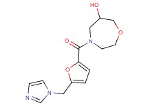 4-[5-(1H-imidazol-1-ylmethyl)-2-furoyl]-1,4-oxazepan-6-ol
